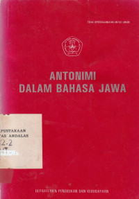 Antonimi Dalam Bahasa Jawa