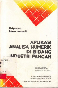 Aplikasi Analisa Numerik Di Bidang Industri Pangan