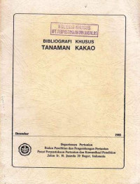 Bibliografi Khusus Tanaman Kakao