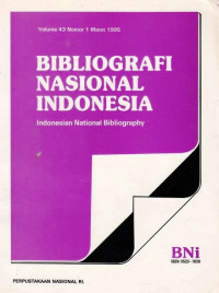 Bibliografi Nasional Indonesia Volume 45 Nomor 3 September 1997