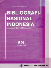 Bibliografi Nasional Indonesia, Indonesian National Bibliography, Volume 52 Nomor 1 Maret 2004