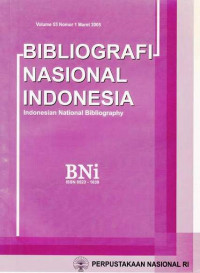 Bibliografi Nasional Indonesia, Indonesian National Bibliography, Volume 54 Nomor 1 Maret 2006