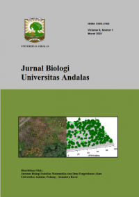 Jurnal Biologi Universitas Andalas : Vol 9  No 1 (2021)