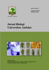 Jurnal Biologi Universitas Andalas : Vol 8 No 2 (2020)