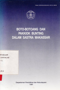 Boto-botoang dan pakkiok bunting dalam sastra Makassar