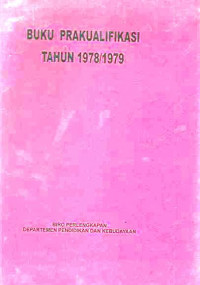 Buku Prakualifikasi Tahun 1978/1979