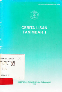 Cerita Lisan Tanimbar I