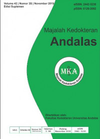 Jurnal Majalah Kedokteran Andalas : Vol 42, No 3S (2019)