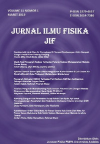 Jurnal Ilmu Fisika (JIF) : Vol 11, No 1 (2019)