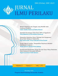 Jurnal Ilmu Perilaku : Vol 3, No 1 (2019)