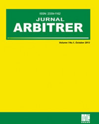 Jurnal Arbitrer Universitas Andalas  : Vol 7, No 2 (2020)