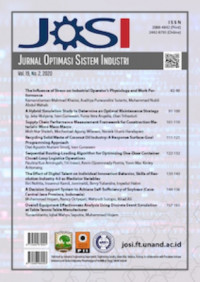 Jurnal Optimasi Sistem Industri Unand  : Vol 19, No 2 (2020)