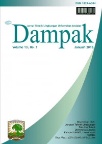 Dampak : Jurnal Teknik Lingkungan Universitas Andalas : Vol 13, No 1 (2016)