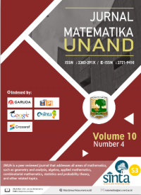 Jurnal Matematika Unand : Vol 10, No 4 (2021)