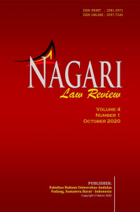 Nagari Law Review Universitas Andalas : Vol 4, No 1 (2020)