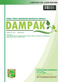 Dampak : Jurnal Teknik Lingkungan Universitas Andalas : Vol 16 No 1 (2019)