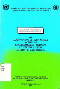 Directory of Institution & Individuals Active In Environmental training at Tertiary Level In asia & The Pacific