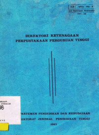 Direktori Ketenagaan Perpustakaan Perguruan Tinggi