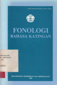 Fonologi Bahasa Katingan / PPPB