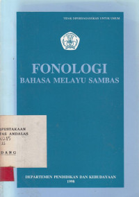 fonologi bahasa melayu sambas