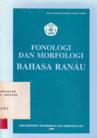 Fonologi Dan Morfologi Bahasa  Ranau / PPPB