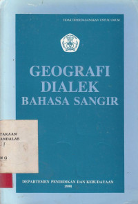 Geografi Dialek Bahasa Sangir / PPPB