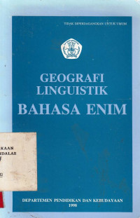 Geografi Linguistik Bahasa Enim / PPPB