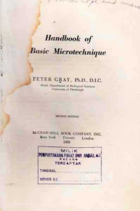 Handbook of Basic Microtechinique