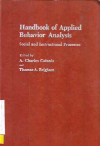 Handbook of Applied Behavior Analysis Social and Instructional Process