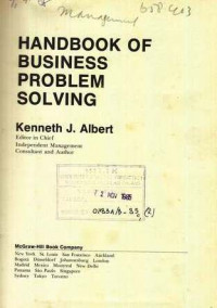 Handbook of Business Problem Solving