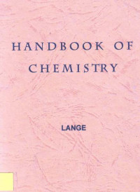 Handbook of Chemistry