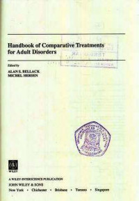 Handbook of Comparative Treatment for Adult Disorders