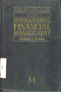 Handbook Of International Financial Management