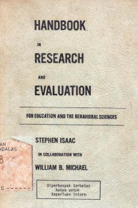 Handbook in Research and Evaluation