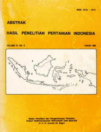 Hasil Penelitian Pertanian Indonesia Volume IV