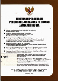 Himpunan Peraturan Perundang-Undangan Jaminan Fidusia