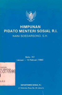 Himpunan Pidato Menteri Sosial RI Buku XV