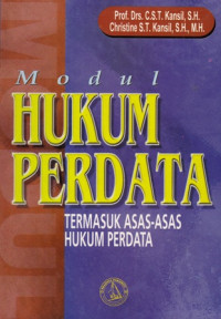 Modul Hukum Perdata : Termasuk Asas- asas hukum perdata