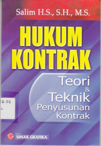 Hukum Kontrak : Teori Dan Teknik Penyusunan Kontrak