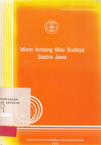 IDIOM Tentang Nilai Budaya Sastra Jawa