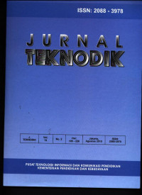 Jurnal Teknodik 10 artikel Vol. 19, No. 2, Agustus 2015