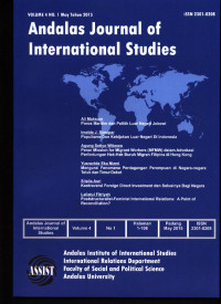 Andalas Journal Of International Studies 6 artikel Vol. 4, No. 1, May 2015