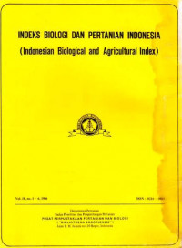 Indeks Biologi dan Pertanian Indonesia (Indonesian Biological and Agricultural Index) Vol.22 No, 3, 1990