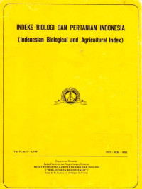 Indeks Biologi dan Pertanian Indonesia (Indonesian Biological and Agricultural Index) Vol.27 no, 3,1995