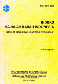 Indeks Majalah Ilmiah Indonesia Jilid 28, Bagian 2