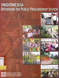 Indonesia Reforming The Public Procurement System