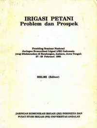 Irigasi Petani Problem dan Prospek