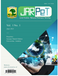 Jurnal Andalas: Rekayasa dan Penerapan Teknologi (JARPeT) Vol 1 No 1,  tahun 2021