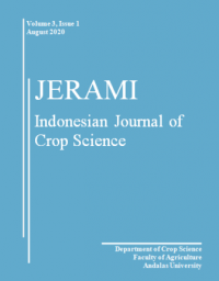 Jerami : Indonesian Journal of Crop Science Universitas Andalas : Vol 3 No 1 (2020)