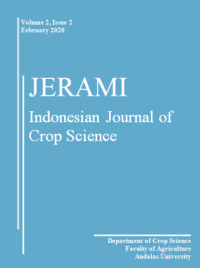 Jerami : Indonesian Journal of Crop Science Universitas Andalas : Vol 2 No 2 (2020)